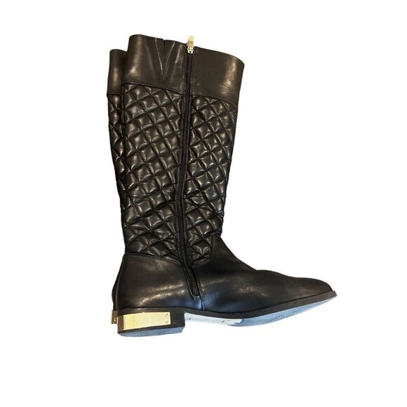 Vince Camuto Black Leather Riding Boots size 10 - Picture 6 of 13